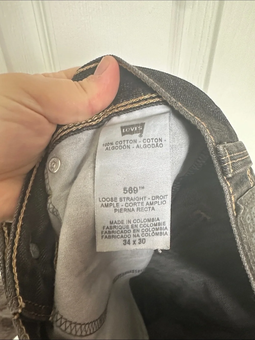 Levi's Men's Dark Gray Straight Jeans